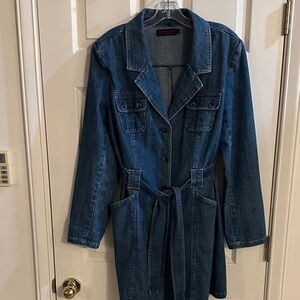 Tribal Denim vintage jean coat sz 12